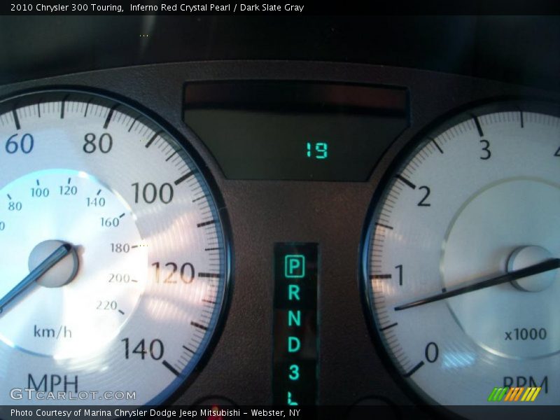 Inferno Red Crystal Pearl / Dark Slate Gray 2010 Chrysler 300 Touring
