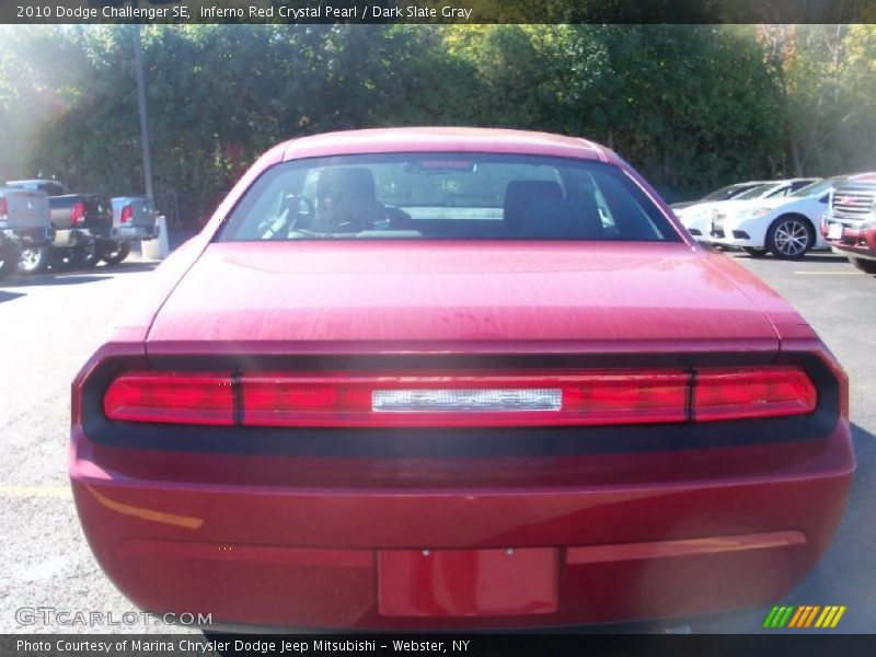 Inferno Red Crystal Pearl / Dark Slate Gray 2010 Dodge Challenger SE