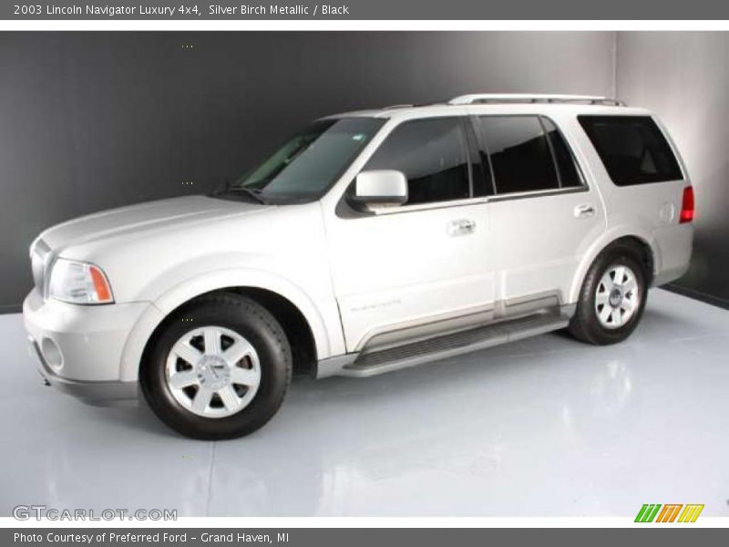 Silver Birch Metallic / Black 2003 Lincoln Navigator Luxury 4x4