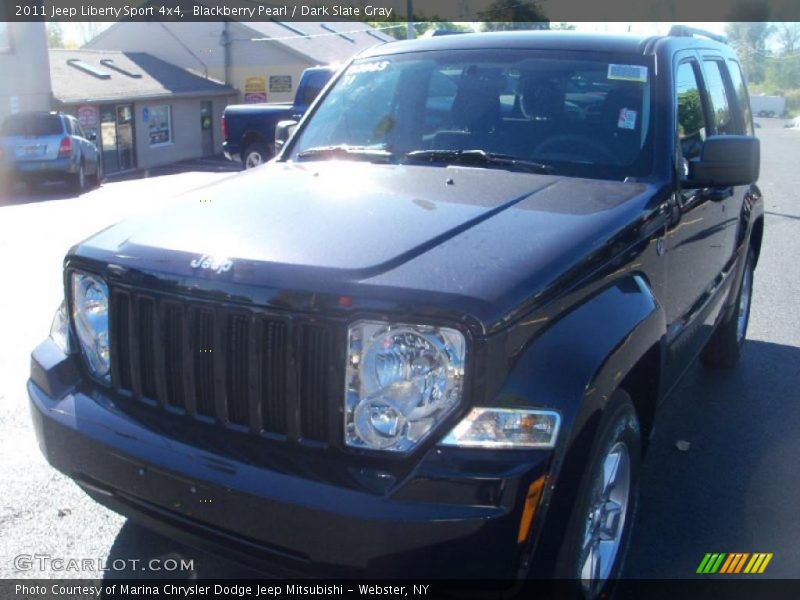 Blackberry Pearl / Dark Slate Gray 2011 Jeep Liberty Sport 4x4