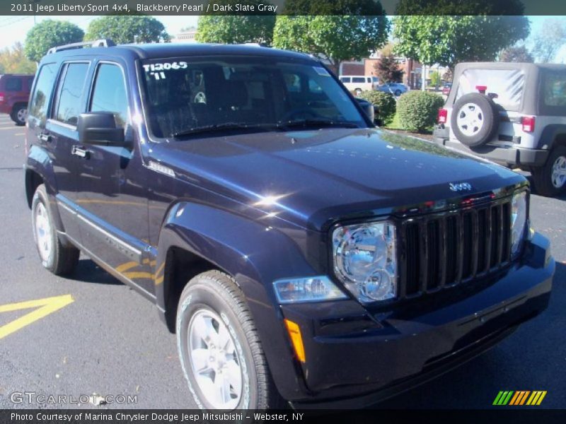 Blackberry Pearl / Dark Slate Gray 2011 Jeep Liberty Sport 4x4