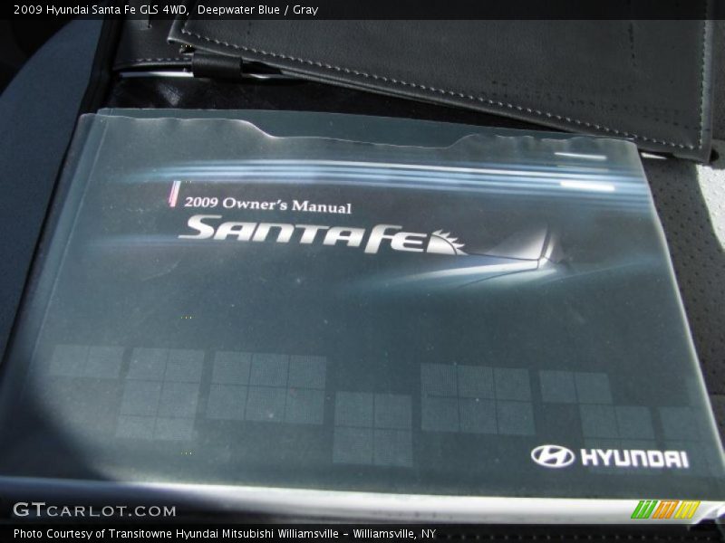 Deepwater Blue / Gray 2009 Hyundai Santa Fe GLS 4WD