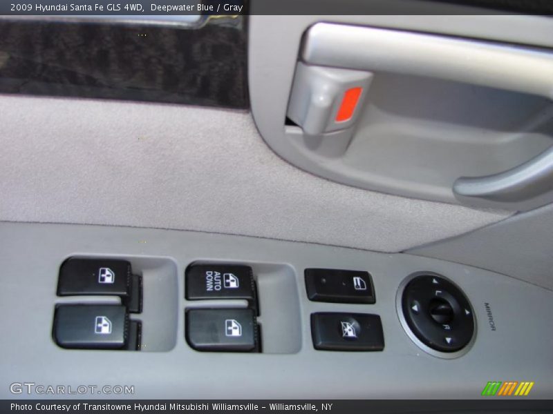 Deepwater Blue / Gray 2009 Hyundai Santa Fe GLS 4WD