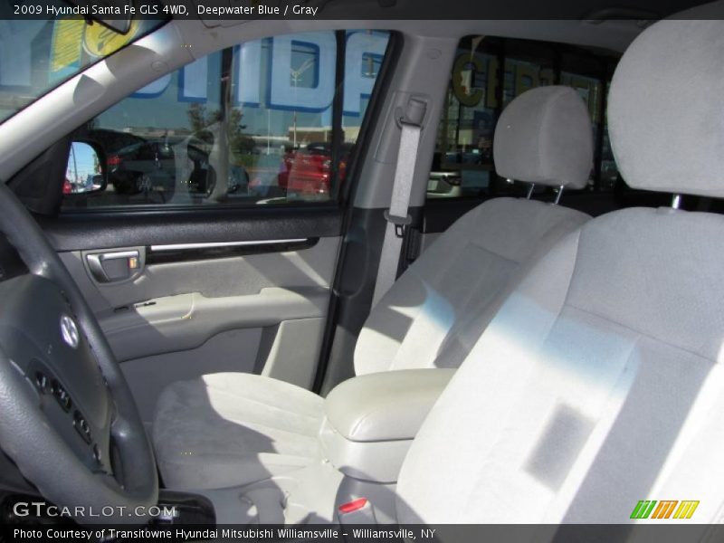 Deepwater Blue / Gray 2009 Hyundai Santa Fe GLS 4WD