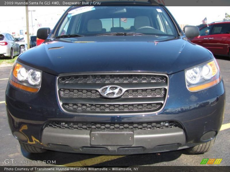 Deepwater Blue / Gray 2009 Hyundai Santa Fe GLS 4WD