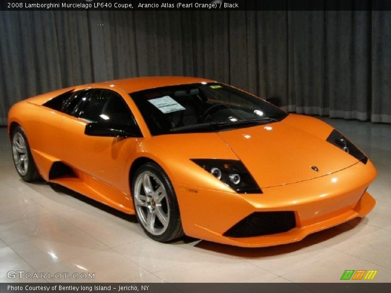 Arancio Atlas (Pearl Orange) / Black 2008 Lamborghini Murcielago LP640 Coupe