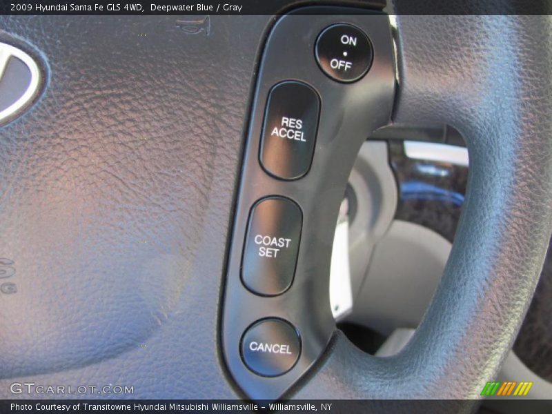 Deepwater Blue / Gray 2009 Hyundai Santa Fe GLS 4WD