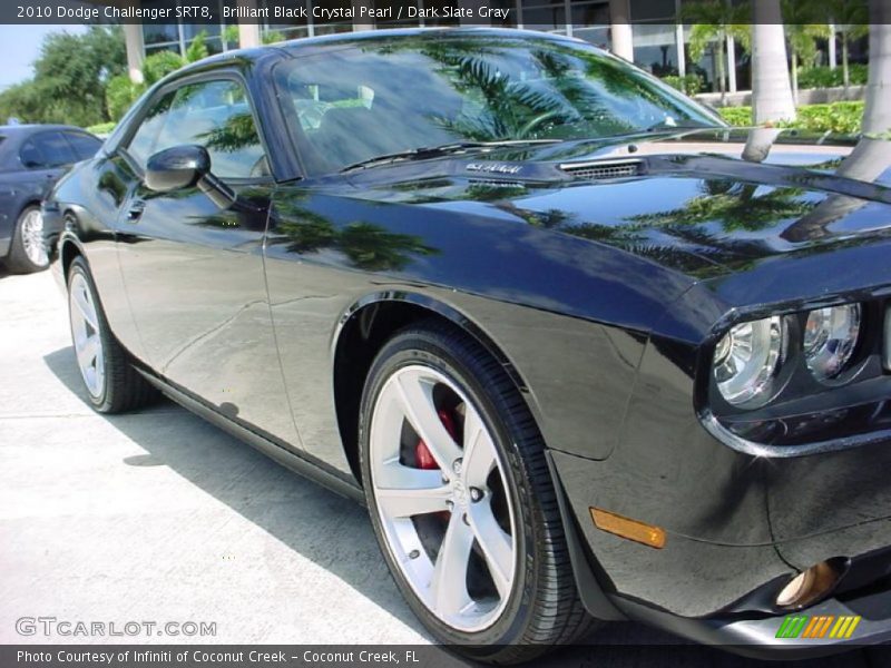 Brilliant Black Crystal Pearl / Dark Slate Gray 2010 Dodge Challenger SRT8
