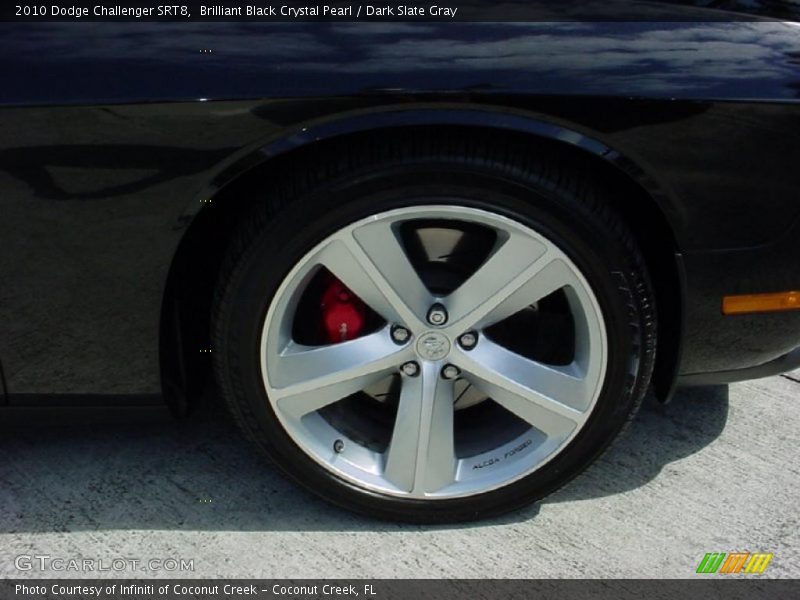 Brilliant Black Crystal Pearl / Dark Slate Gray 2010 Dodge Challenger SRT8