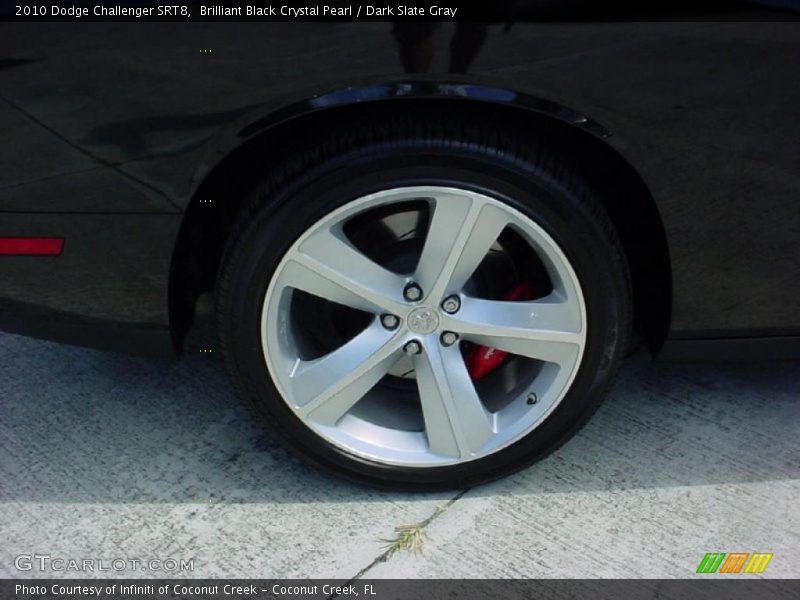 Brilliant Black Crystal Pearl / Dark Slate Gray 2010 Dodge Challenger SRT8