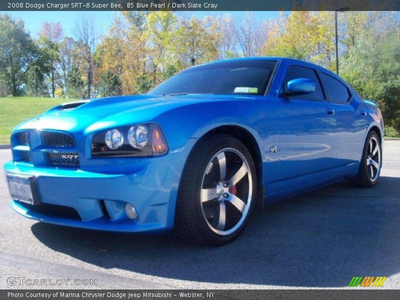 B5 Blue Pearl / Dark Slate Gray 2008 Dodge Charger SRT-8 Super Bee