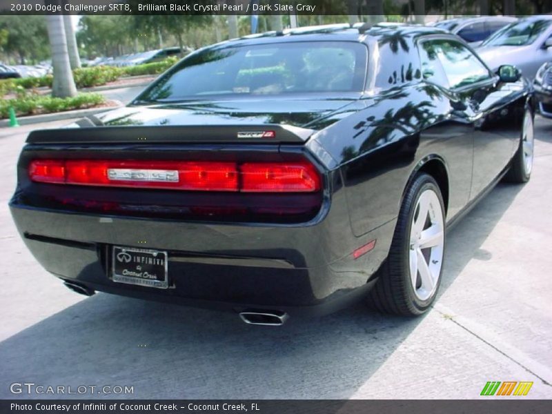 Brilliant Black Crystal Pearl / Dark Slate Gray 2010 Dodge Challenger SRT8