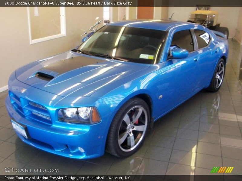 B5 Blue Pearl / Dark Slate Gray 2008 Dodge Charger SRT-8 Super Bee