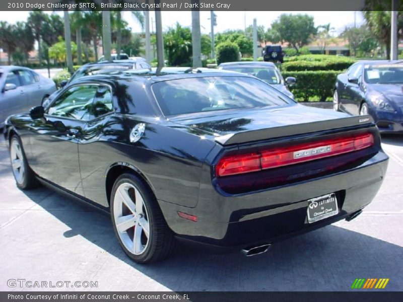 Brilliant Black Crystal Pearl / Dark Slate Gray 2010 Dodge Challenger SRT8