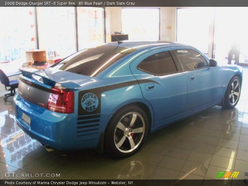 B5 Blue Pearl / Dark Slate Gray 2008 Dodge Charger SRT-8 Super Bee