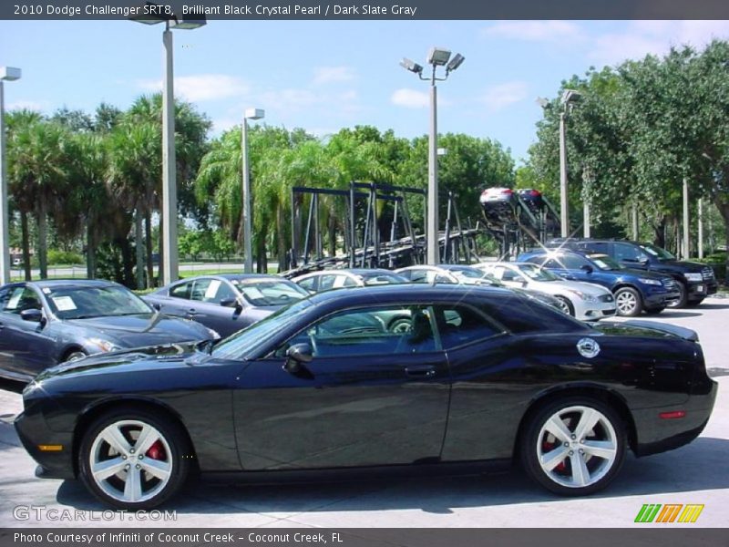 Brilliant Black Crystal Pearl / Dark Slate Gray 2010 Dodge Challenger SRT8
