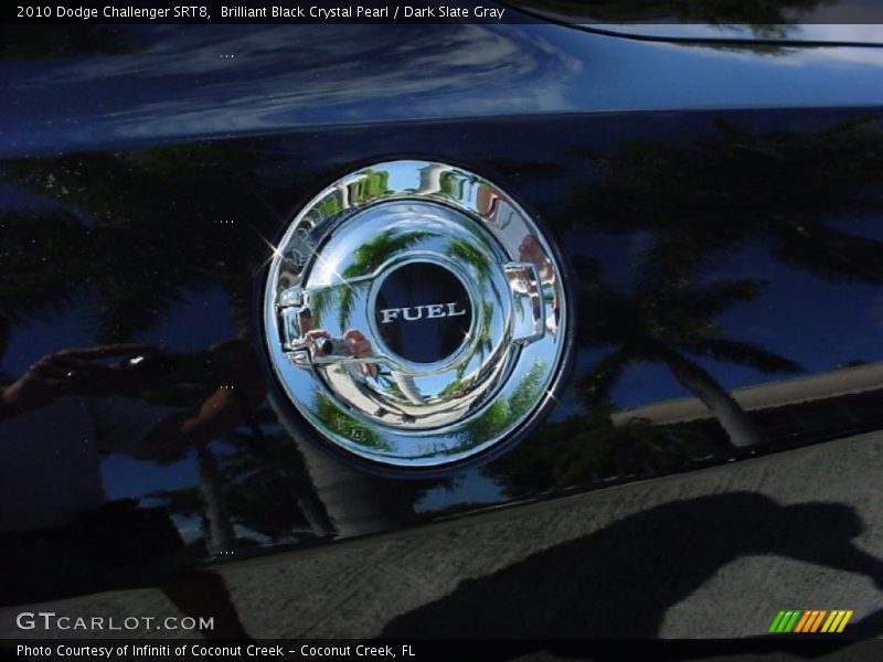 Brilliant Black Crystal Pearl / Dark Slate Gray 2010 Dodge Challenger SRT8