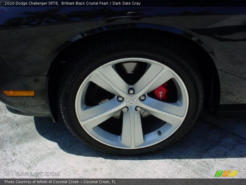 Brilliant Black Crystal Pearl / Dark Slate Gray 2010 Dodge Challenger SRT8