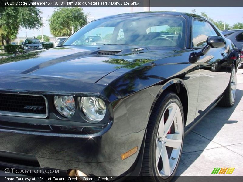 Brilliant Black Crystal Pearl / Dark Slate Gray 2010 Dodge Challenger SRT8