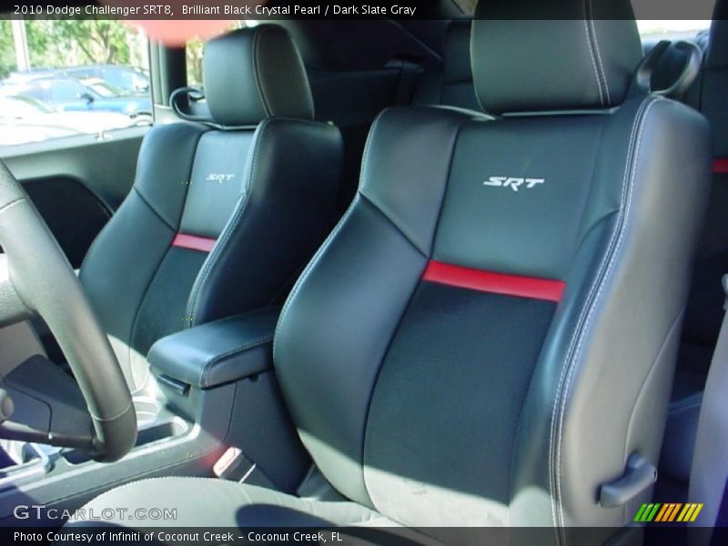 Brilliant Black Crystal Pearl / Dark Slate Gray 2010 Dodge Challenger SRT8