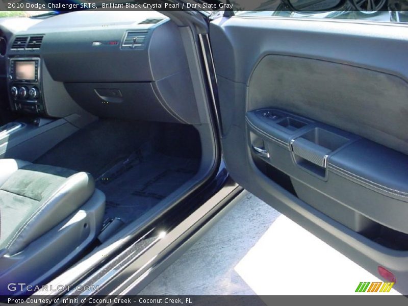 Brilliant Black Crystal Pearl / Dark Slate Gray 2010 Dodge Challenger SRT8