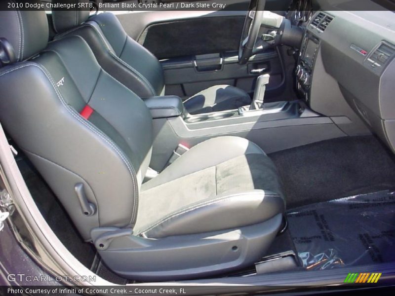 Brilliant Black Crystal Pearl / Dark Slate Gray 2010 Dodge Challenger SRT8