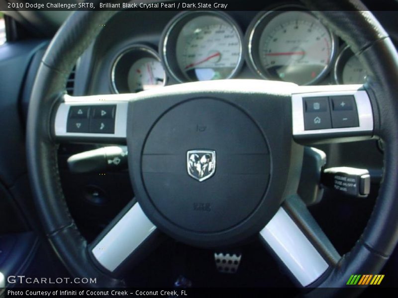 Brilliant Black Crystal Pearl / Dark Slate Gray 2010 Dodge Challenger SRT8