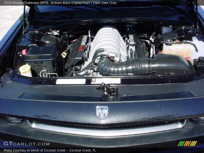 Brilliant Black Crystal Pearl / Dark Slate Gray 2010 Dodge Challenger SRT8