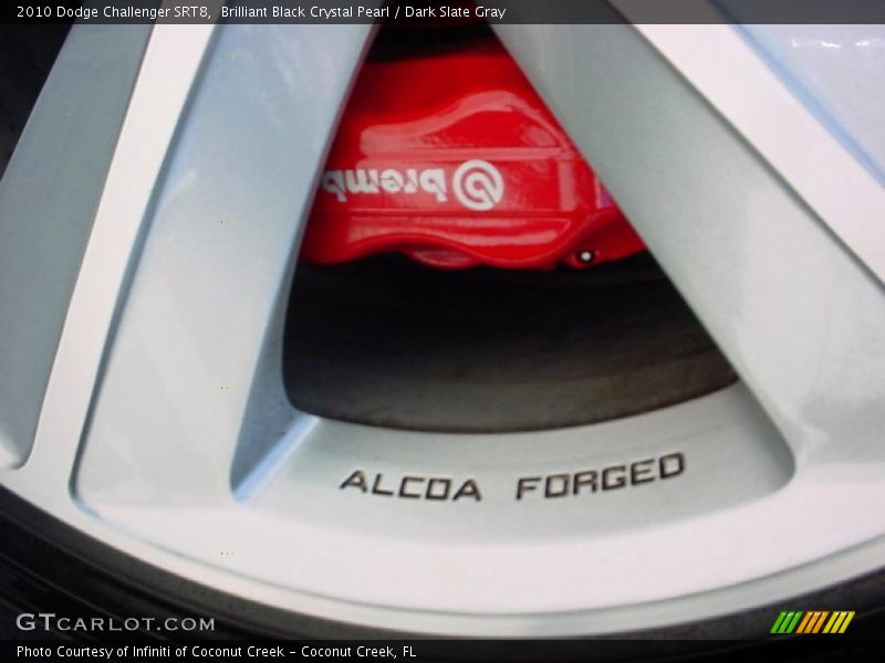 Brilliant Black Crystal Pearl / Dark Slate Gray 2010 Dodge Challenger SRT8