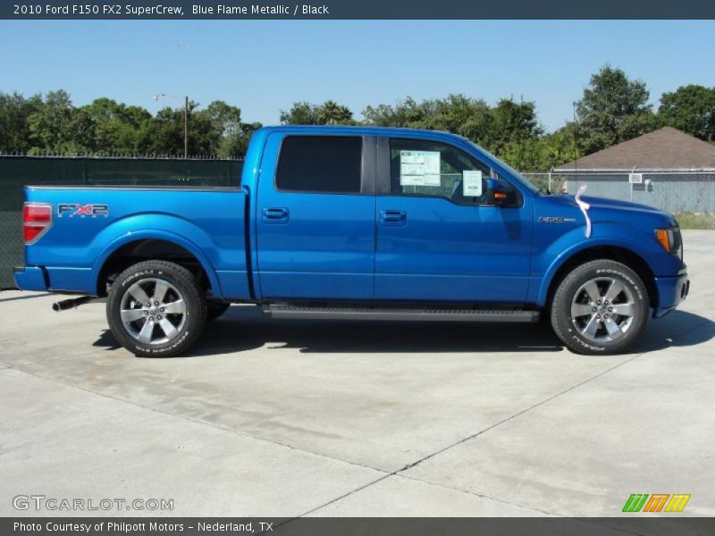 Blue Flame Metallic / Black 2010 Ford F150 FX2 SuperCrew