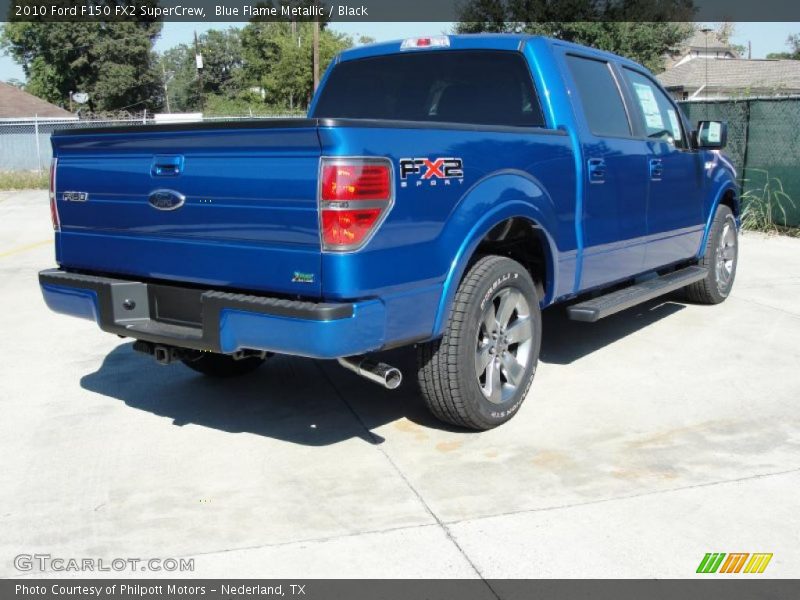 Blue Flame Metallic / Black 2010 Ford F150 FX2 SuperCrew