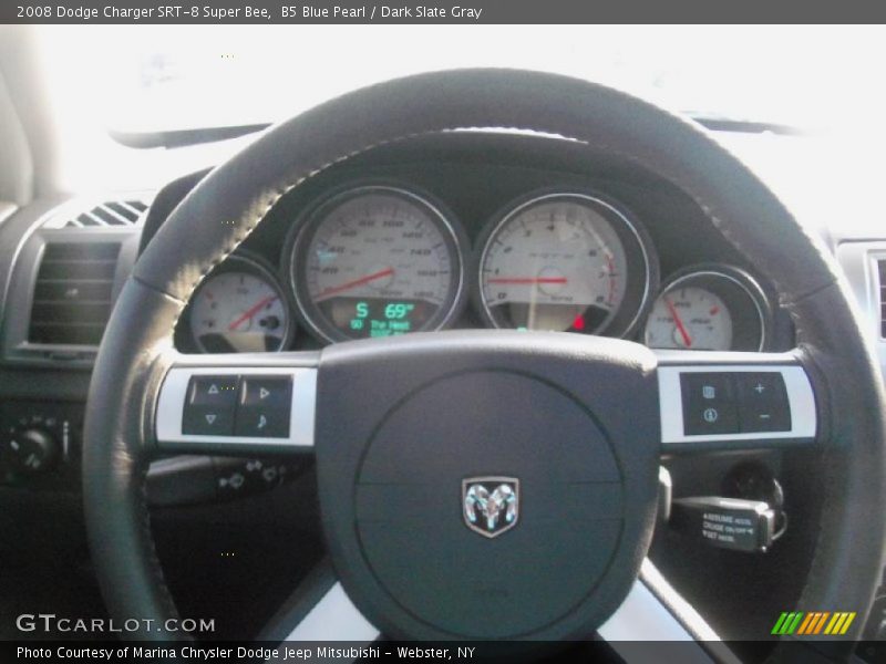 B5 Blue Pearl / Dark Slate Gray 2008 Dodge Charger SRT-8 Super Bee