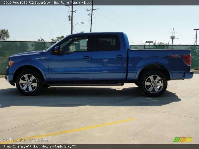 Blue Flame Metallic / Black 2010 Ford F150 FX2 SuperCrew