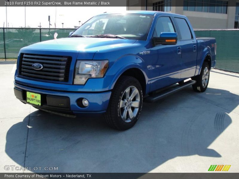 Blue Flame Metallic / Black 2010 Ford F150 FX2 SuperCrew