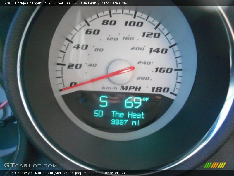 B5 Blue Pearl / Dark Slate Gray 2008 Dodge Charger SRT-8 Super Bee