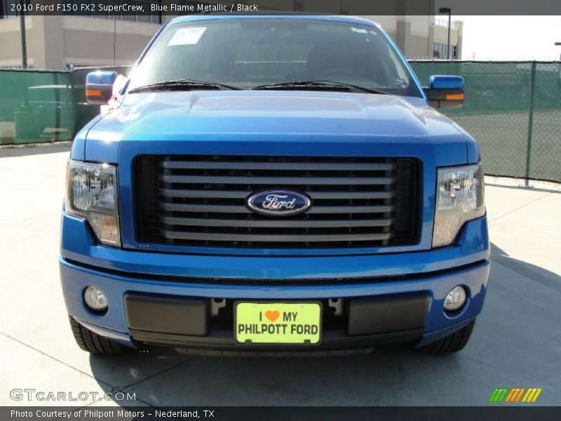 Blue Flame Metallic / Black 2010 Ford F150 FX2 SuperCrew