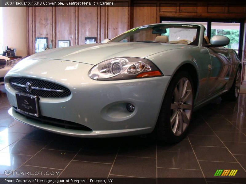 Seafrost Metallic / Caramel 2007 Jaguar XK XK8 Convertible