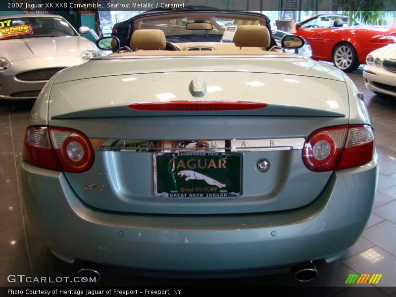 Seafrost Metallic / Caramel 2007 Jaguar XK XK8 Convertible