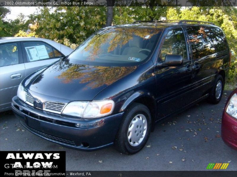 Indigo Blue / Beige 2002 Oldsmobile Silhouette GL