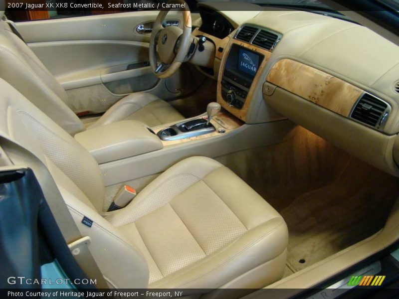 Seafrost Metallic / Caramel 2007 Jaguar XK XK8 Convertible