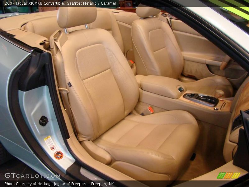 Seafrost Metallic / Caramel 2007 Jaguar XK XK8 Convertible