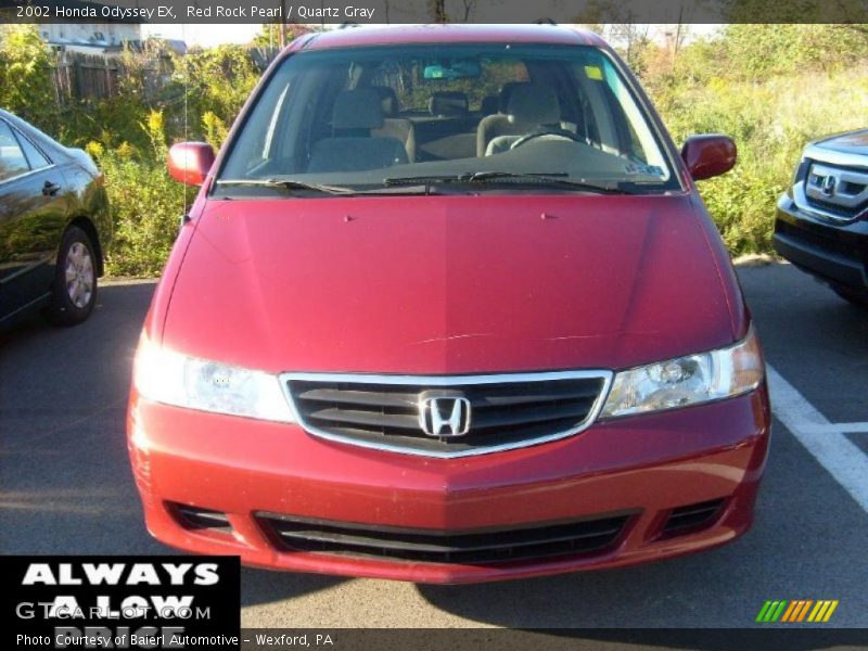 Red Rock Pearl / Quartz Gray 2002 Honda Odyssey EX