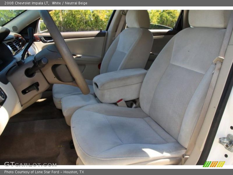 White / Neutral Beige 2008 Chevrolet Impala LT