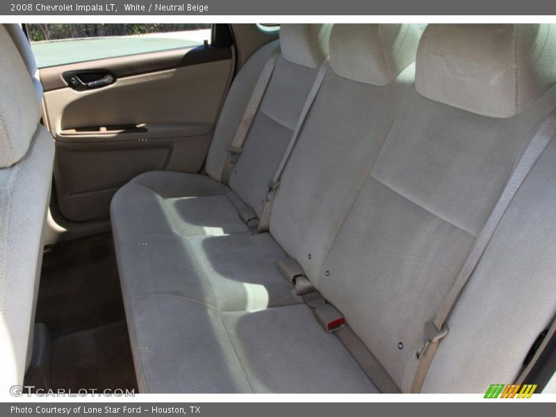 White / Neutral Beige 2008 Chevrolet Impala LT