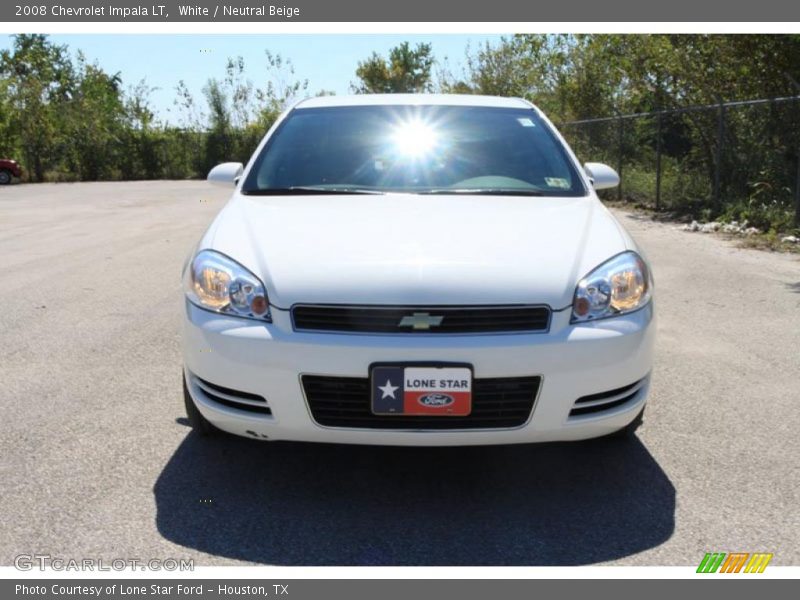 White / Neutral Beige 2008 Chevrolet Impala LT