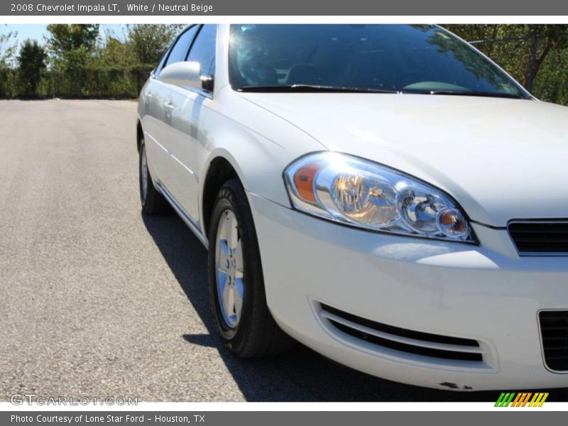 White / Neutral Beige 2008 Chevrolet Impala LT