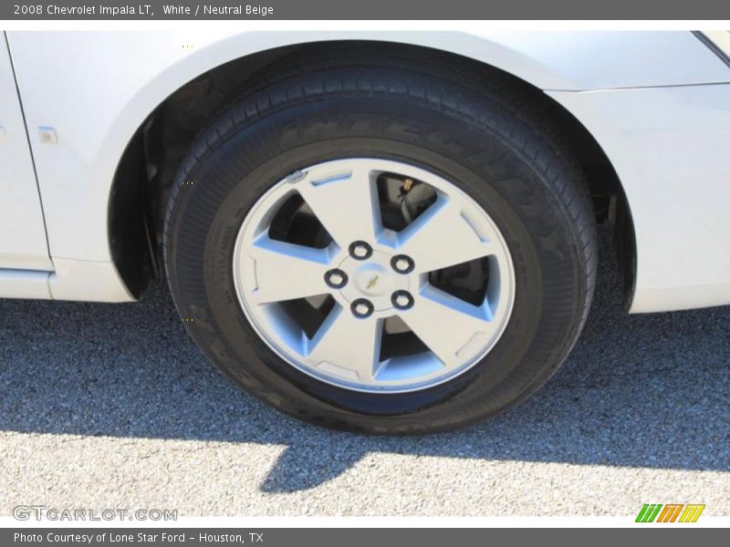 White / Neutral Beige 2008 Chevrolet Impala LT