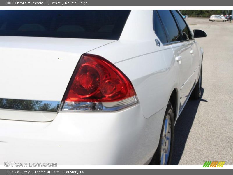 White / Neutral Beige 2008 Chevrolet Impala LT