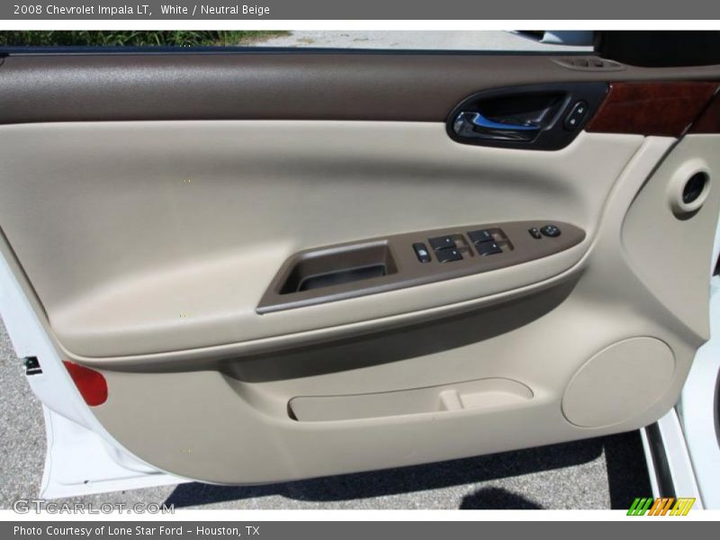 White / Neutral Beige 2008 Chevrolet Impala LT