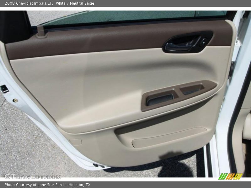 White / Neutral Beige 2008 Chevrolet Impala LT